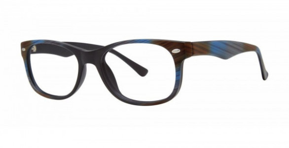Modern Optical IMMEDIATE Eyeglasses, Black/Brown/Blue Matte