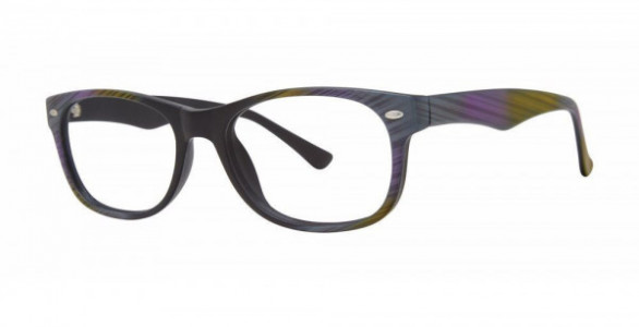 Modern Optical IMMEDIATE Eyeglasses, Black/Grey/Purple Matte