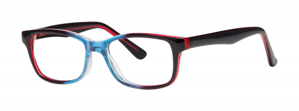 Modern Optical SQUIGGLE Eyeglasses, Red/Navy