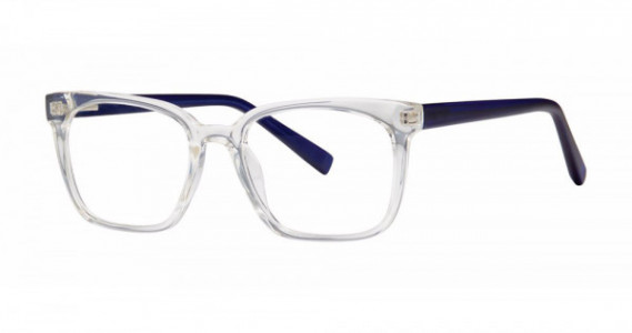 Modern Optical MAINTAIN Eyeglasses, Crystal/Navy Matte
