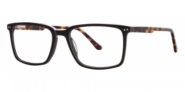 Big Mens Eyewear Club BIG ASSIST Eyeglasses, Black/Tortoise