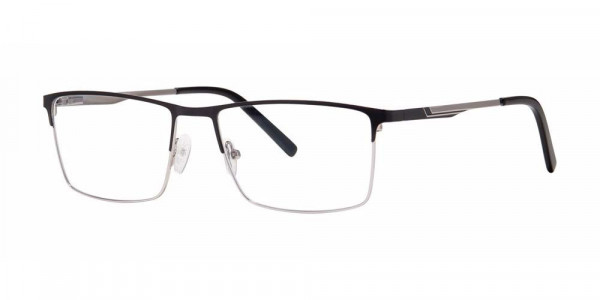 Big Mens Eyewear Club BIG JOURNEY Eyeglasses, Matte Black/Silver