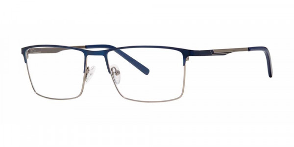 Big Mens Eyewear Club BIG JOURNEY Eyeglasses, Matte Navy/Gunmetal