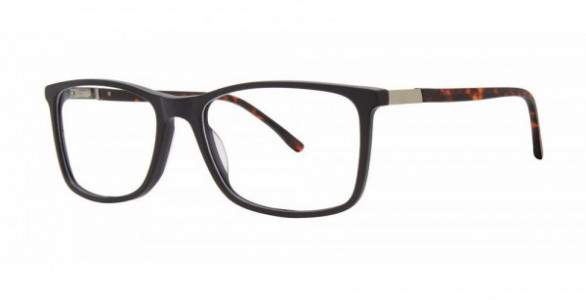 Big Mens Eyewear Club BIG QUOTA Eyeglasses, Black Matte/Tortoise
