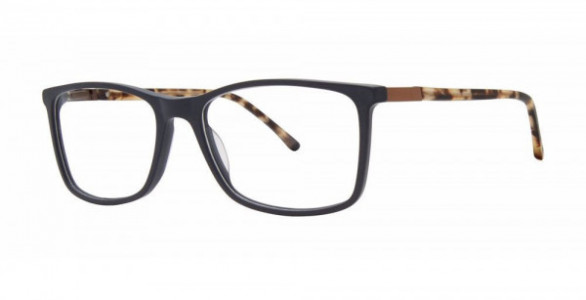 Big Mens Eyewear Club BIG QUOTA Eyeglasses, Navy Matte/Tortoise