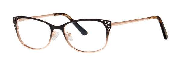 Genevieve HIGHLIGHT Eyeglasses, Matte Black/Gold Ombre