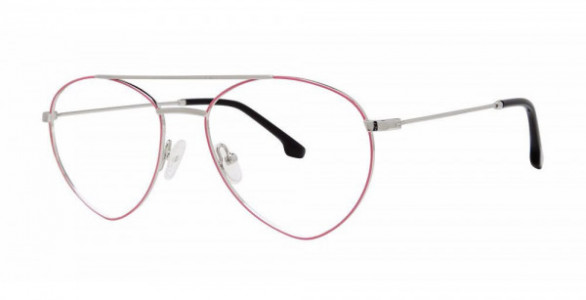 Genevieve GIANNA Eyeglasses, Hot Pink/Silver
