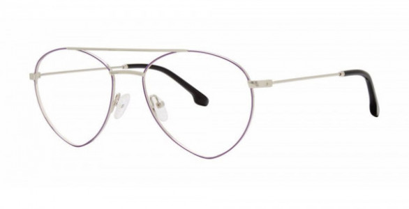 Genevieve GIANNA Eyeglasses, Purple/Silver