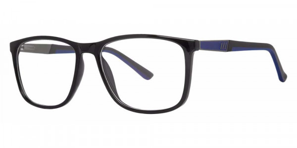 Modern Times REVERSAL Eyeglasses, Black/Blue Matte