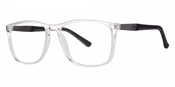 Modern Times REVERSAL Eyeglasses, Crystal/Black/Grey Matte