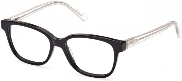 Guess GU9225 Eyeglasses, 001 - Shiny Black / Crystal