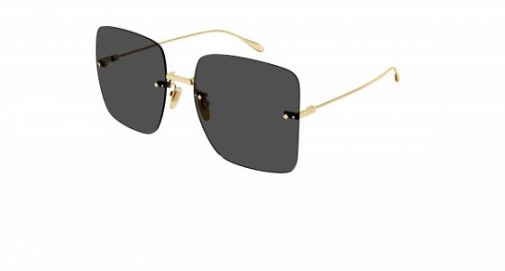 Gucci GG1147S Sunglasses, 001 - GOLD with GREY lenses