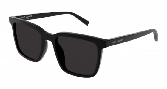 Saint Laurent SL 500 Sunglasses, 001 - BLACK with BLACK lenses