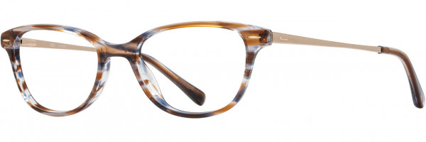 db4k Stellar Eyeglasses, 3 - Cocoa / Navy / Gold