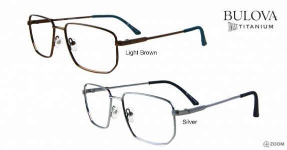 Bulova Dumaine Eyeglasses, Light Brown