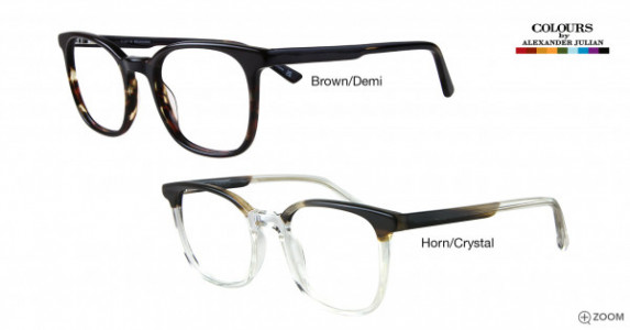 Colours Ammons Eyeglasses, Brown/Demi
