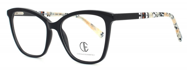CIE CIE182 Eyeglasses, BLACK/IVORY (1)