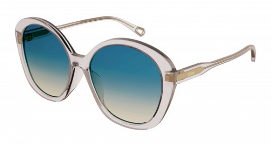 Chloé CH0081S Sunglasses, 003 - PINK with GREEN lenses