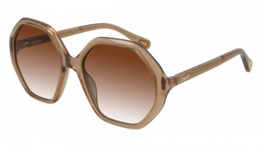 Chloé CC0004S Sunglasses, 002 - ORANGE with ORANGE lenses