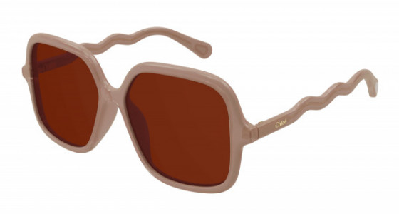 Chloé CC0009SA Sunglasses, 003 - PINK with BROWN lenses