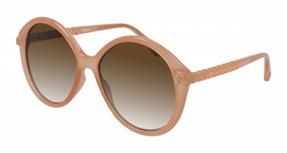 Chloé CH0002S Sunglasses, 003 - PINK with BROWN lenses