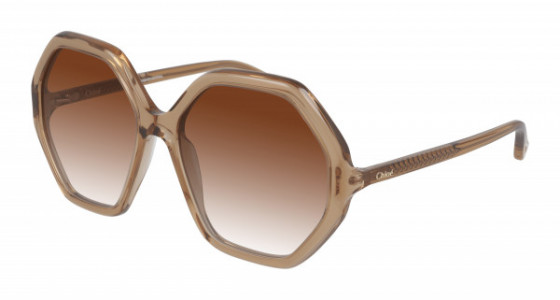 Chloé CH0008SA Sunglasses, 001 - ORANGE with ORANGE lenses
