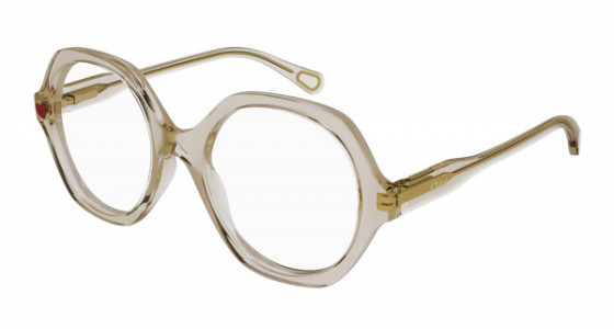 Chloé CC0012O Eyeglasses, 001 - NUDE with TRANSPARENT lenses