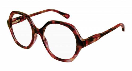 Chloé CC0012O Eyeglasses, 005 - HAVANA with TRANSPARENT lenses