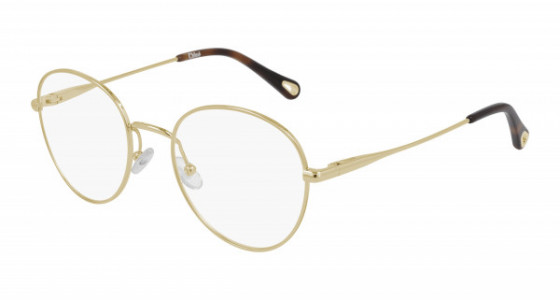 Chloé CH0021O Eyeglasses, 001 - GOLD with TRANSPARENT lenses