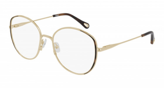 Chloé CH0039O Eyeglasses, 001 - GOLD with TRANSPARENT lenses