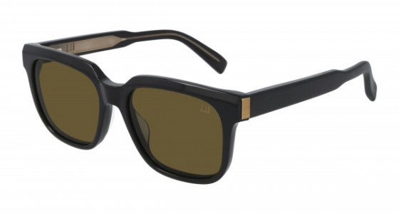 dunhill DU0002S Sunglasses, 001 - BLACK with BROWN lenses