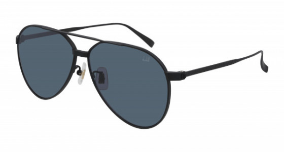 dunhill DU0005S Sunglasses, 002 - BLACK with BLUE lenses