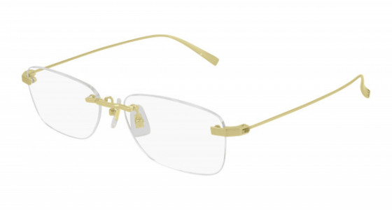 dunhill DU0010OJ Eyeglasses, 002 - GOLD with TRANSPARENT lenses