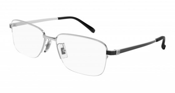 dunhill DU0040OA Eyeglasses, 002 - SILVER with TRANSPARENT lenses
