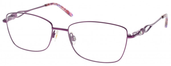 Jessica McClintock JMC 4338 Eyeglasses, Raspberry