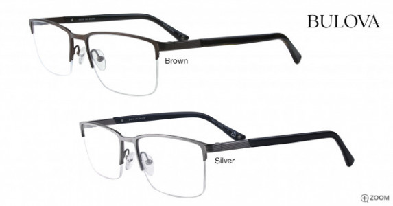 Bulova Alcova Eyeglasses, Brown