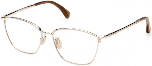 Max Mara MM5056 Eyeglasses, 032 - Pale Gold, Shiny Striped Brown