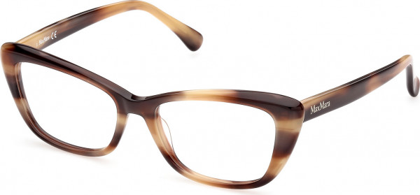 Max Mara MM5059 Eyeglasses, 048 - Light Brown/Striped / Light Brown/Striped