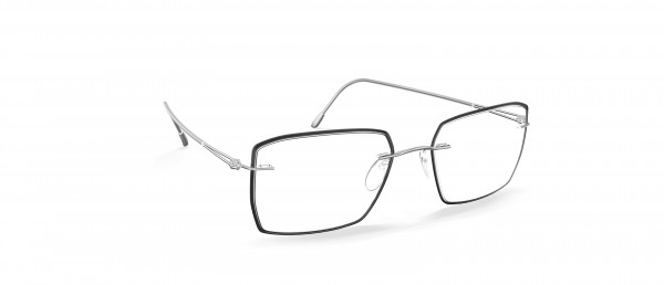 Silhouette Lite Spirit Accent Rings GV Eyeglasses, 7000 Rhodium