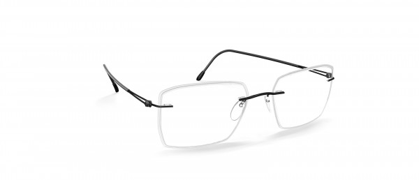 Silhouette Lite Spirit Accent Rings GV Eyeglasses, 9040 Black