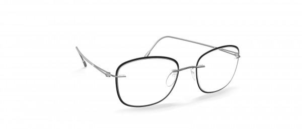 Silhouette Lite Spirit Accent Rings LQ Eyeglasses, 7000 Rhodium