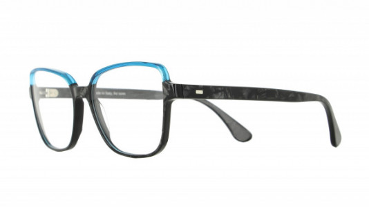Vanni High Line V1631 Eyeglasses, black dama/ transparent teal