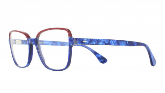 Vanni High Line V1631 Eyeglasses, blue dama/ solid burgundy