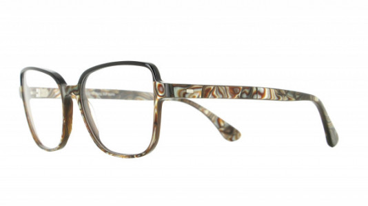 Vanni High Line V1631 Eyeglasses, mother-of-pearl dama/ solid black