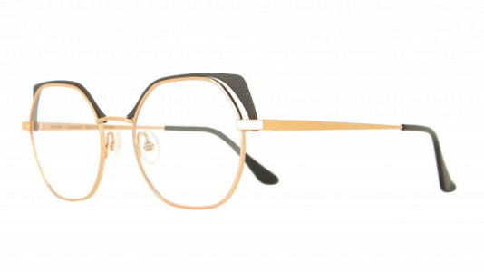 Vanni High Line V4407 Eyeglasses, shiny rose gold/ matt black