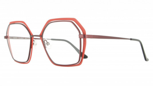 Vanni High Line V4409 Eyeglasses, matt burgundy/ matt red