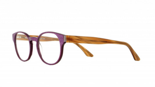 Vanni Pixel V1376 Eyeglasses, purple micropixel / brown transparent horn