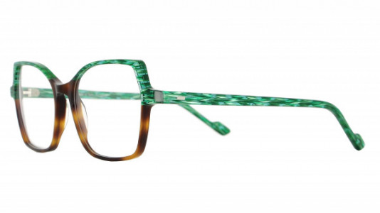 Vanni Pixel V1630 Eyeglasses, classic havana/emerald green Blade
