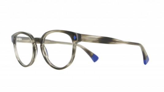 Vanni Re-Master V6612 Eyeglasses, striped grey havana/ blue details