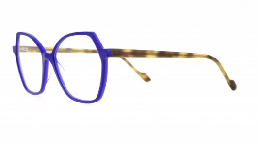 Vanni Accent V1366 Eyeglasses, metallic purplish blue/ havana